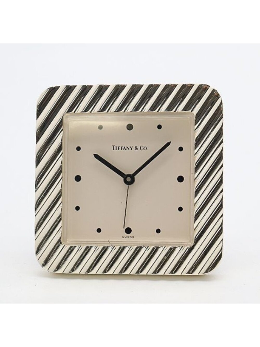 Tiffany & Co Vintage Table Clock White Dial